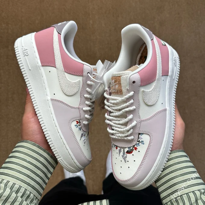 3A Pure Original Air Force 1 AF1 Sakura Pink Mushroom Snail Sneakers IB8874-111