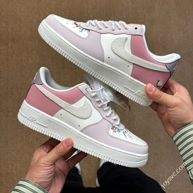 3A Pure Original Air Force 1 AF1 Sakura Pink Mushroom Snail Sneakers IB8874-111
