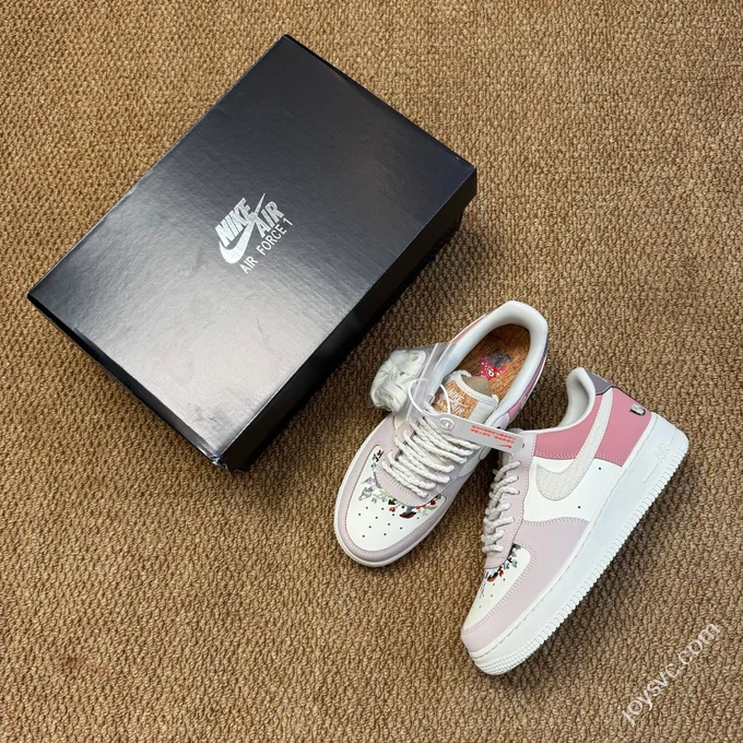3A Pure Original Air Force 1 AF1 Sakura Pink Mushroom Snail Sneakers IB8874-111