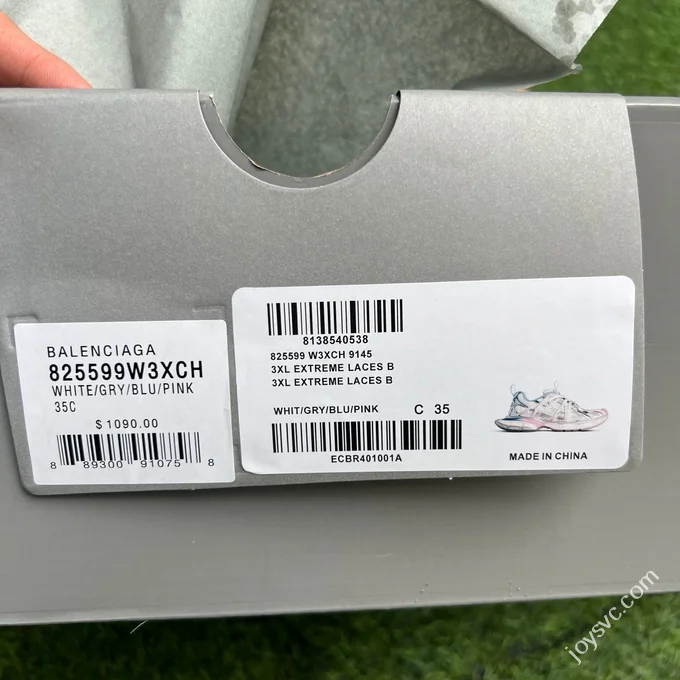 Y Pure Original Balenciaga 3XL Spider Strap White Pink Blue Sneakers