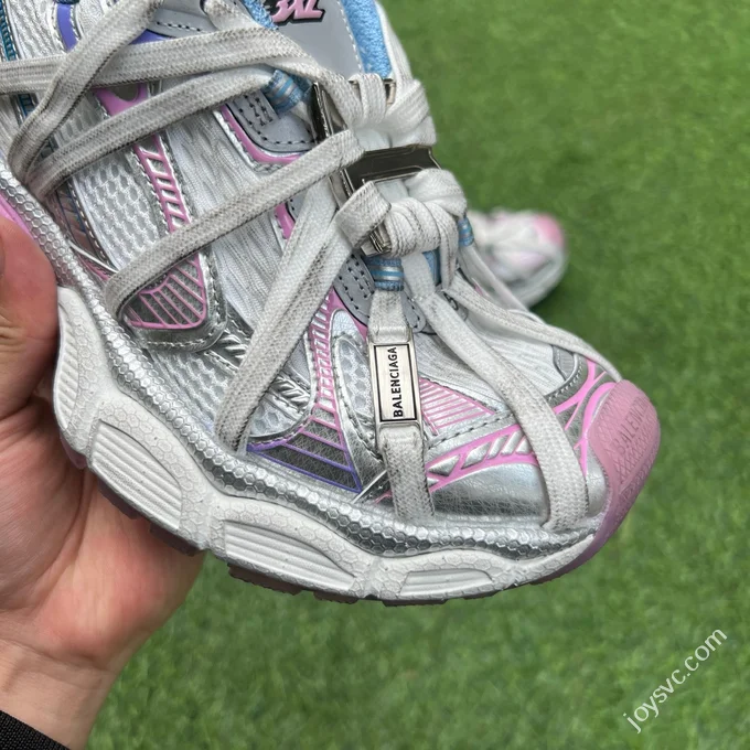 Y Pure Original Balenciaga 3XL Spider Strap White Pink Blue Sneakers