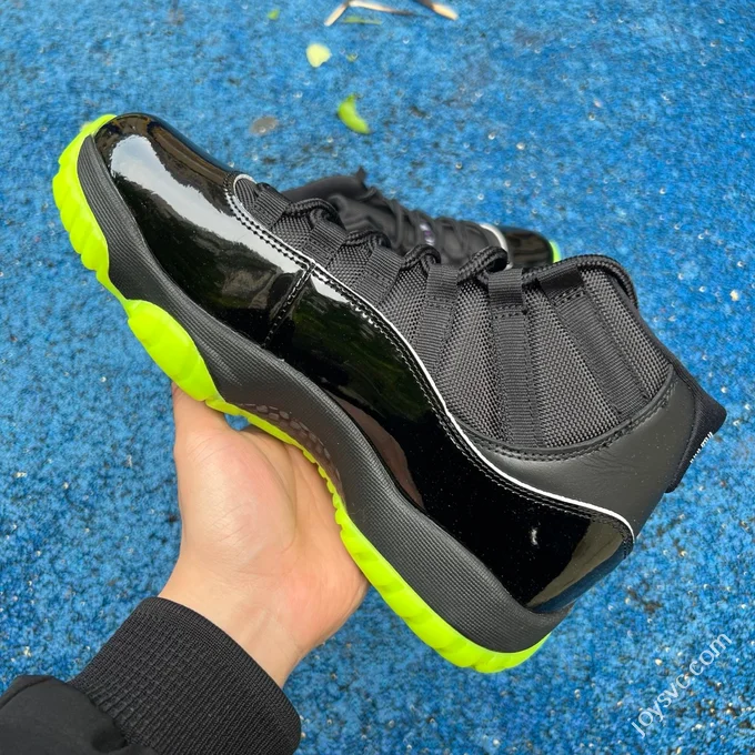 AJ11 Black Green High Top Sneakers CT8012-003