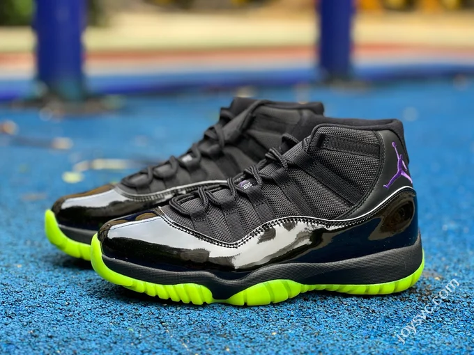 AJ11 Black Green High Top Sneakers CT8012-003