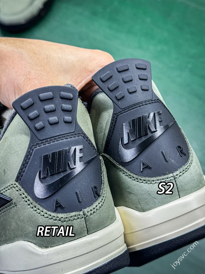 S2 Pure Original AJ4 UND Military Green Sneakers IB1854-200