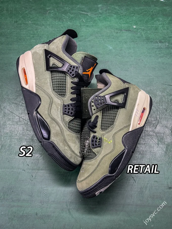 S2 Pure Original AJ4 UND Military Green Sneakers IB1854-200
