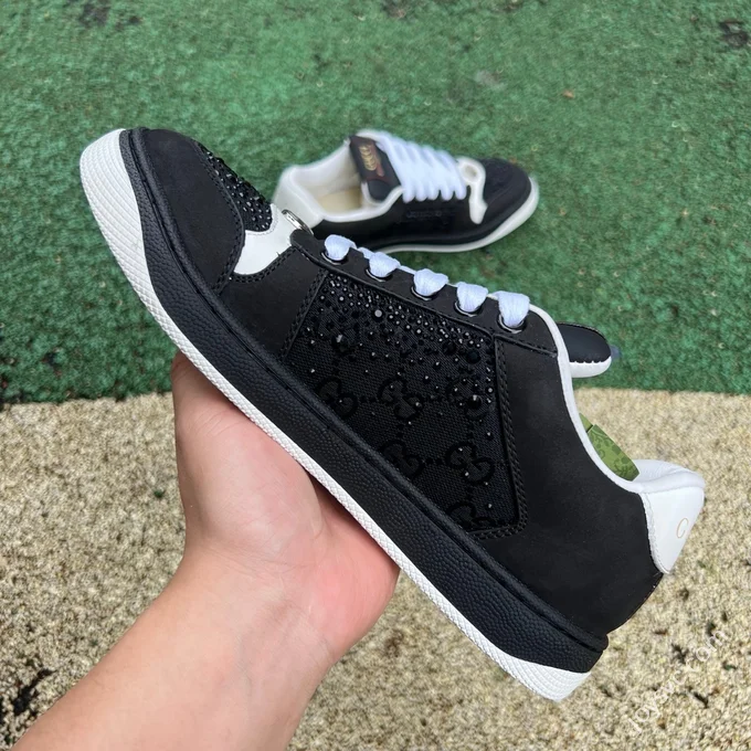 Gucci Screener Black White Sneakers