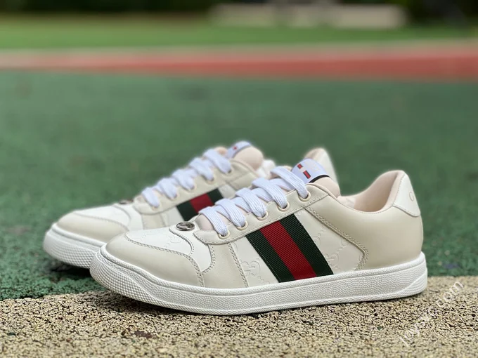 Gucci Screener Pure White Sneakers