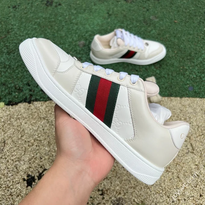Gucci Screener Pure White Sneakers