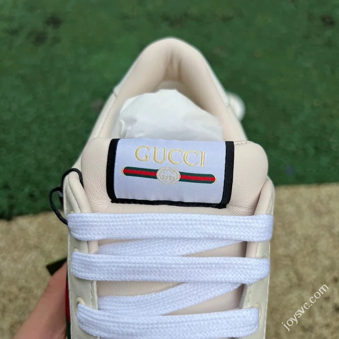 Gucci Screener Pure White Sneakers