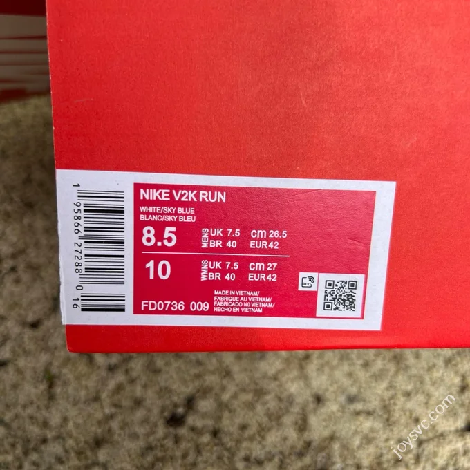 Nike V2K Run Grey Blue Casual Dad Shoes FD0736-009