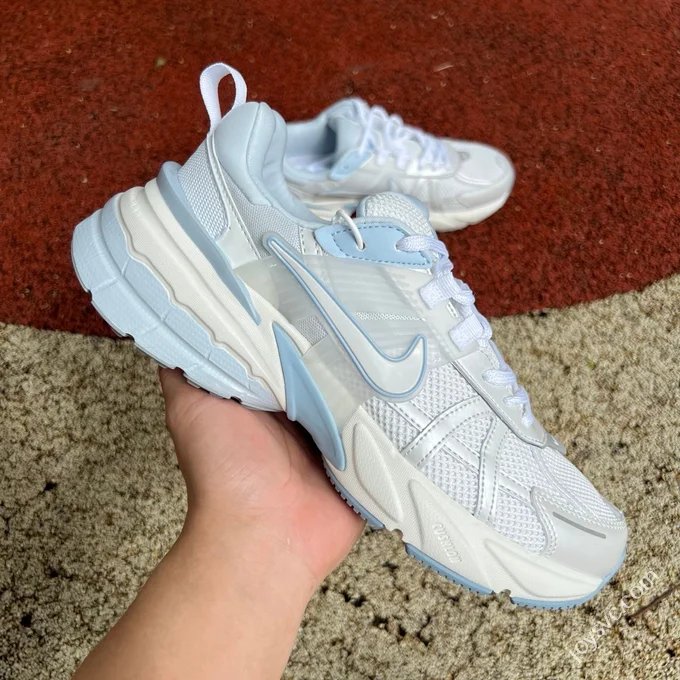 Nike V2K Run Grey Blue Casual Dad Shoes FD0736-009