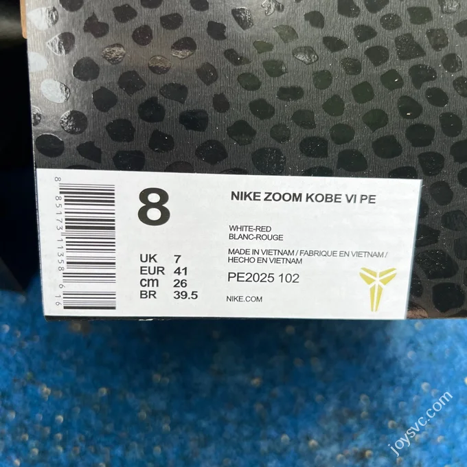GX Pure Original Kobe 6 White Red Yellow PE2025-102