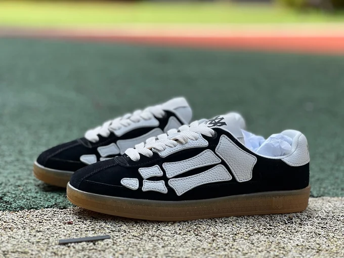 AMIRI Pacific Bones Black White Sneakers