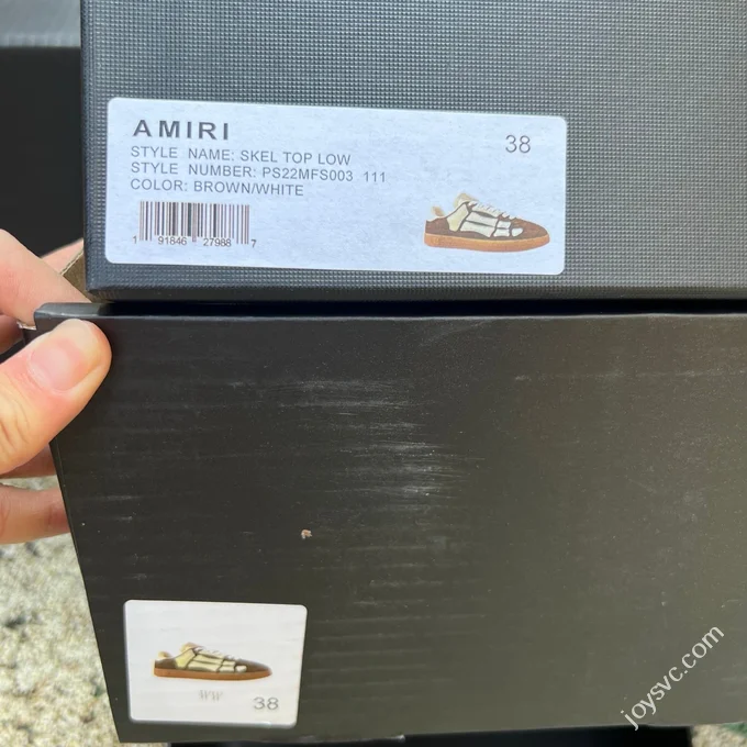 AMIRI Pacific Bones Brown Sneakers
