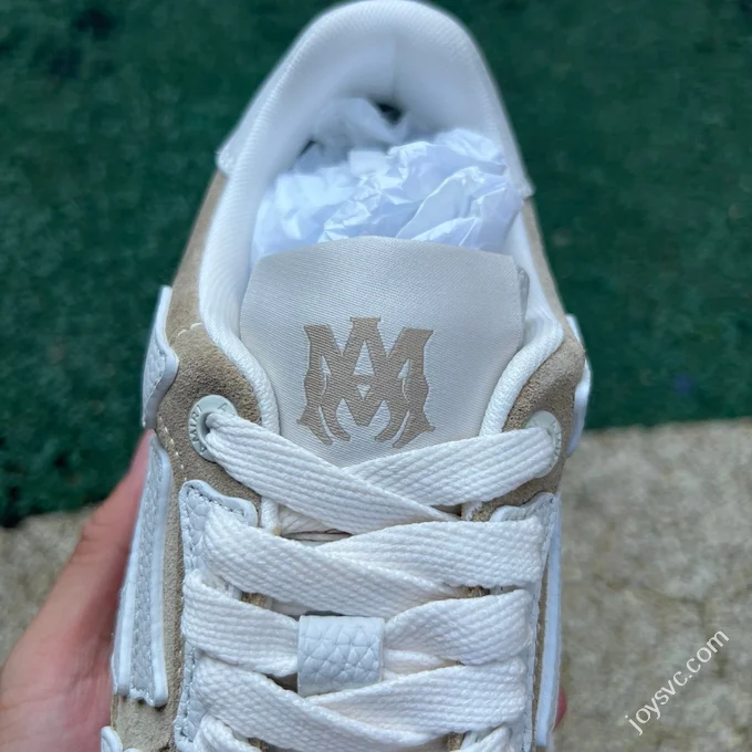 AMIRI Pacific Bones Beige Brown White Sneakers
