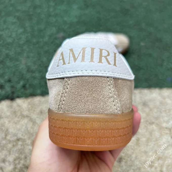 AMIRI Pacific Bones Beige Brown White Sneakers