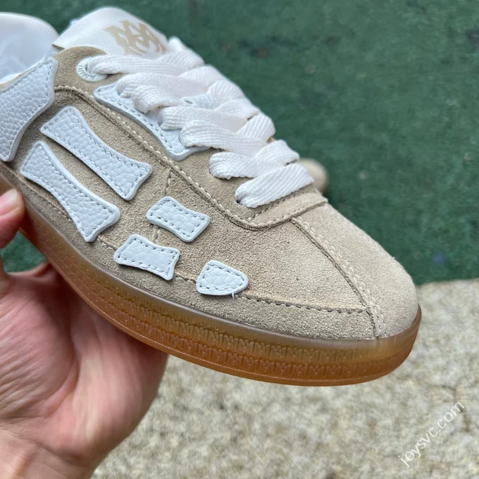AMIRI Pacific Bones Beige Brown White Sneakers