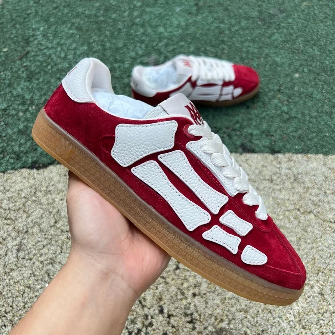 AMIRI Pacific Bones White Red Sneakers