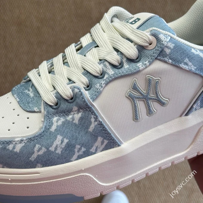 MLB Chunky Liner College Style Platform Sneakers Light Blue White 3ASXS015N (GP002)