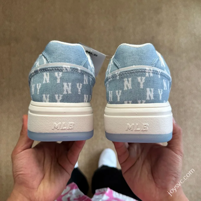 MLB Chunky Liner College Style Platform Sneakers Light Blue White 3ASXS015N (GP002)