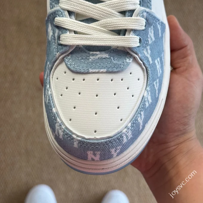 MLB Chunky Liner College Style Platform Sneakers Light Blue White 3ASXS015N (GP002)