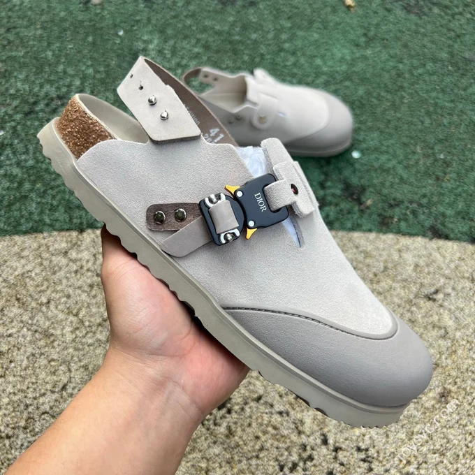 Dior Birkenstock Tokio Grey Sandals