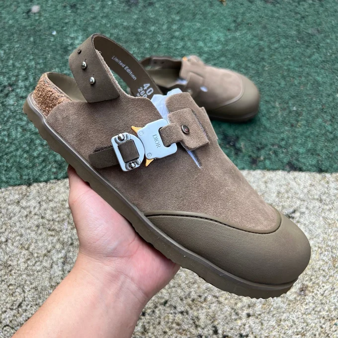 Dior Birkenstock Tokio Brown Sandals