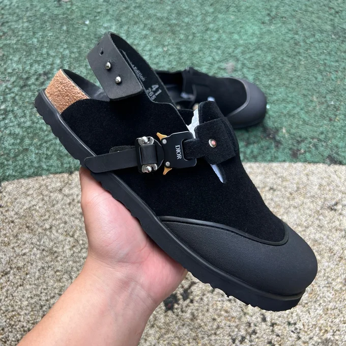 Dior Birkenstock Tokio Black Sandals
