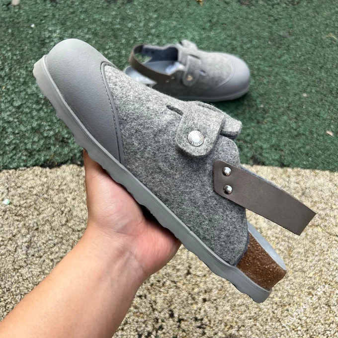 Dior Birkenstock Tokio Dark Grey Sandals