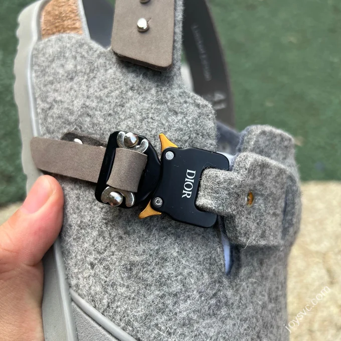 Dior Birkenstock Tokio Dark Grey Sandals