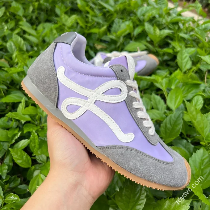 LOEWE Ballet Runner 2.0 Nylon Leather Grey Purple