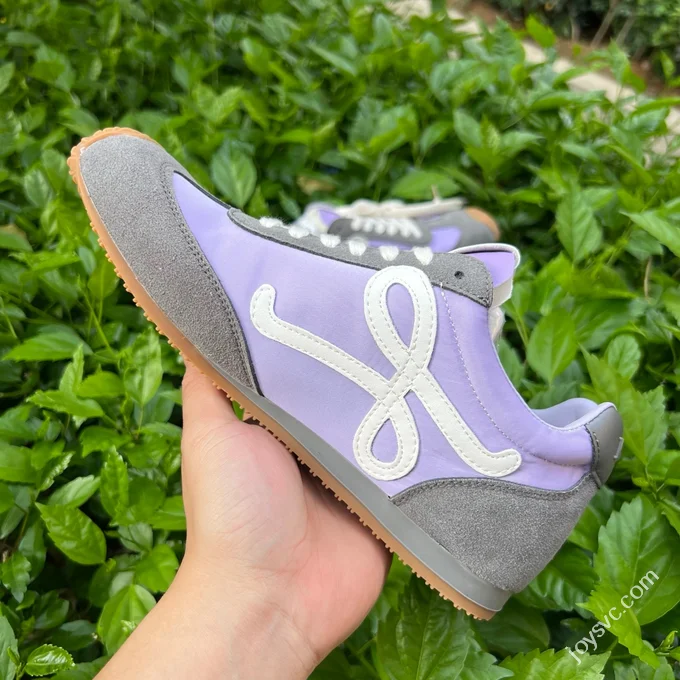 LOEWE Ballet Runner 2.0 Nylon Leather Grey Purple