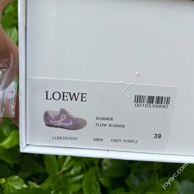 LOEWE Ballet Runner 2.0 Nylon Leather Grey Purple