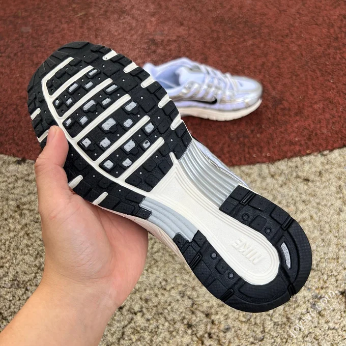 Nike P-6000 White Silver Low Top Sneakers CD6404-105