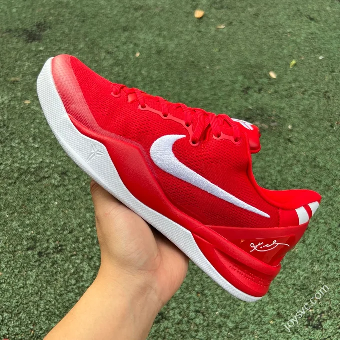 S2 Pure Original Nike Kobe VIII Protro White Red Basketball Shoes HF9550-600