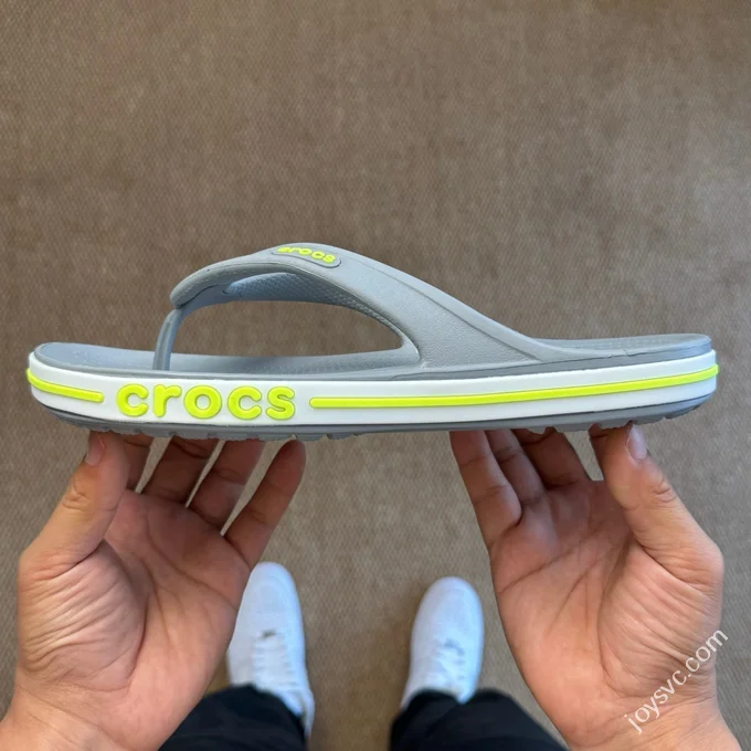 Grey Green Crocs Crocband Bea Flip Flops 5 Colors