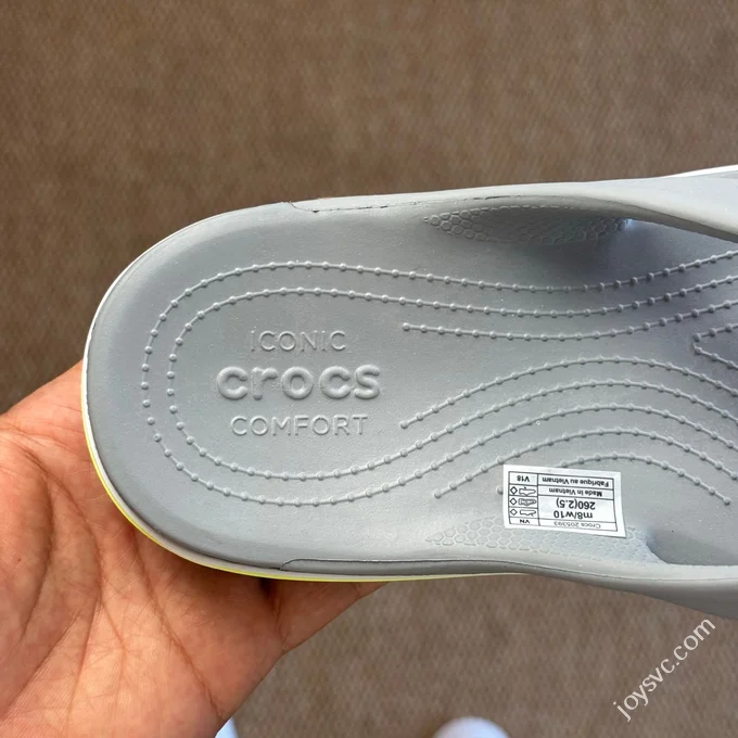 Grey Green Crocs Crocband Bea Flip Flops 5 Colors