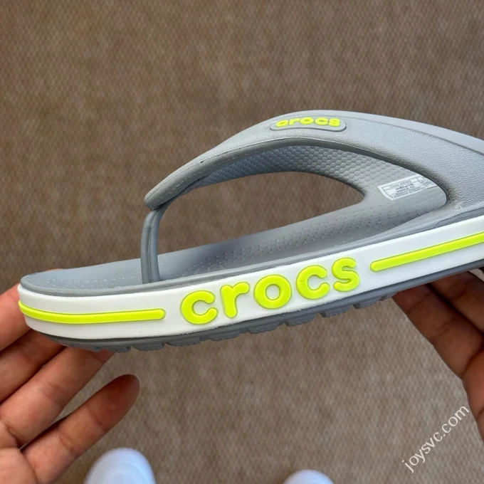 Grey Green Crocs Crocband Bea Flip Flops 5 Colors