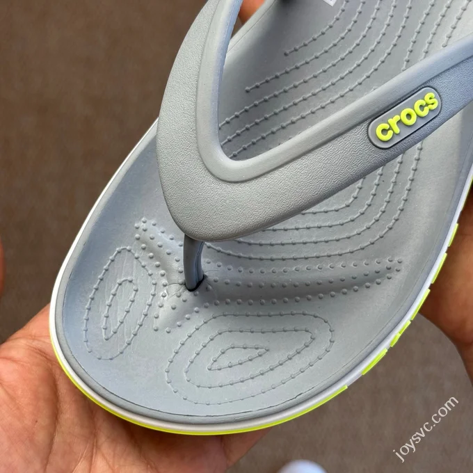 Grey Green Crocs Crocband Bea Flip Flops 5 Colors