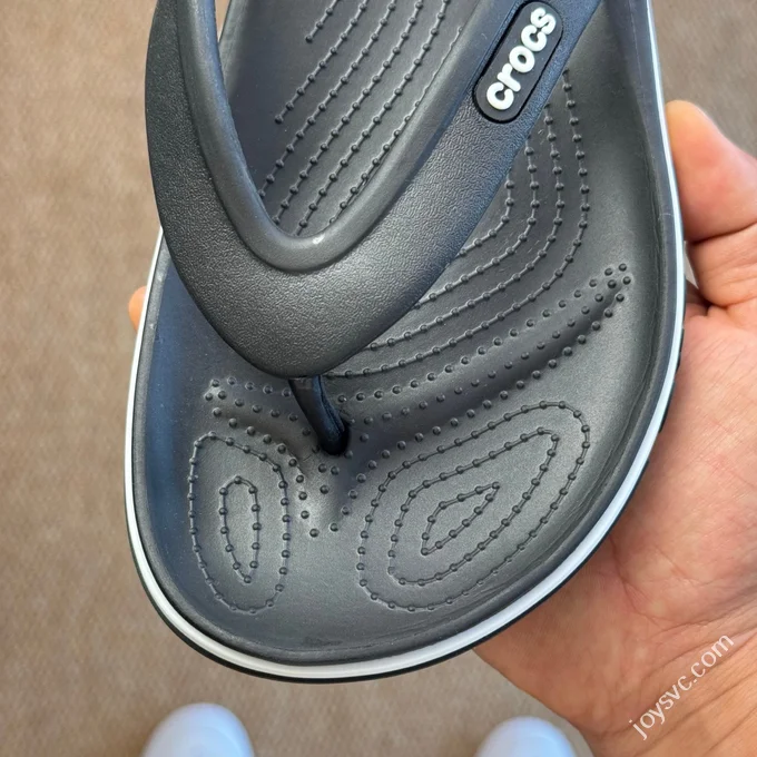 Black White Crocs Crocband Bea Flip Flops 5 Colors