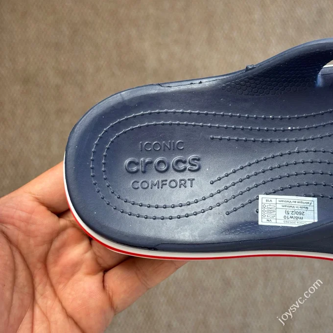 Blue White Red Crocs Crocband Bea Flip Flops 5 Colors