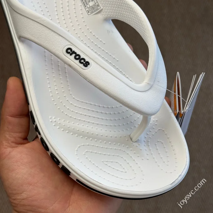 Pure White Crocs Crocband Bea Flip Flops 5 Colors