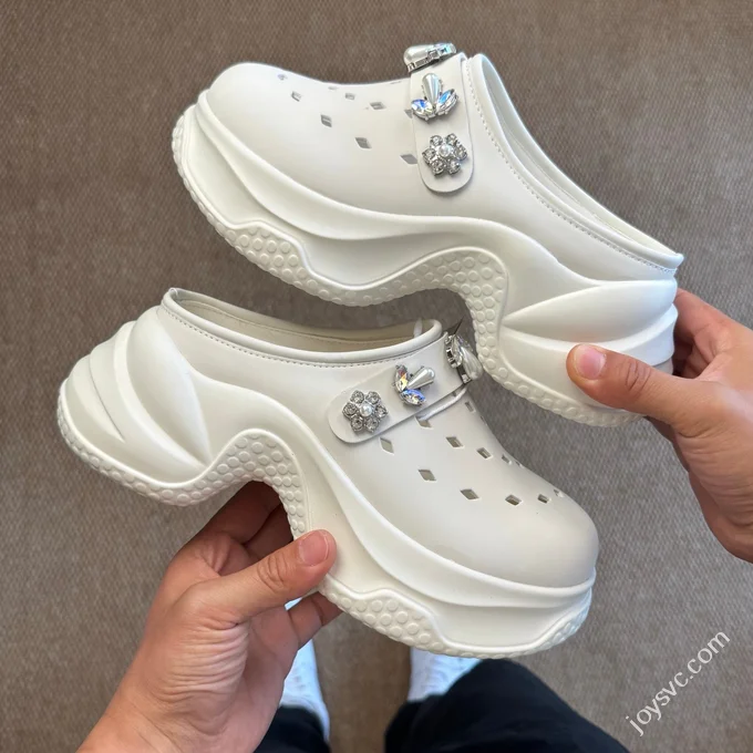2025 Zhao Lusi GG-CC Lynn Same 7CM Platform Height Increasing Clogs Lucky Star MAX