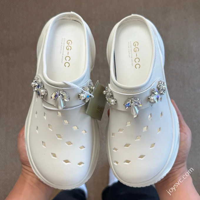 2025 Zhao Lusi GG-CC Lynn Same 7CM Platform Height Increasing Clogs Lucky Star MAX