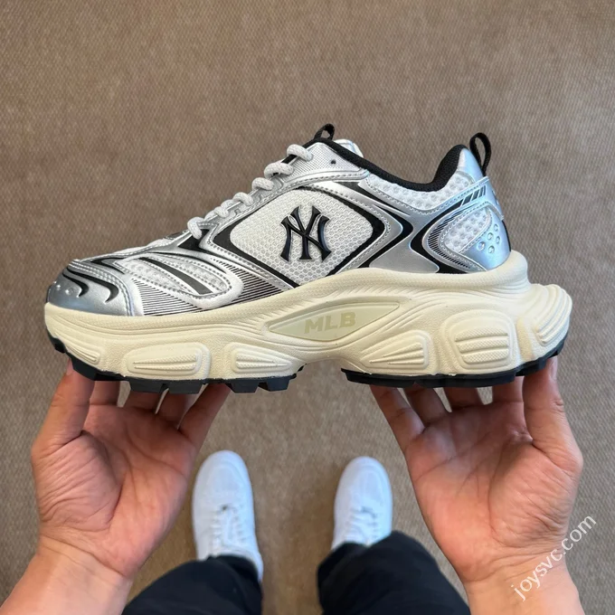 MLB Winner Chunky Cyber Dad Shoes Ivory White Silver 3ASHWD15N (GP020)