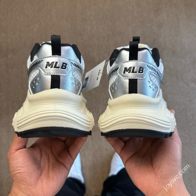 MLB Winner Chunky Cyber Dad Shoes Ivory White Silver 3ASHWD15N (GP020)