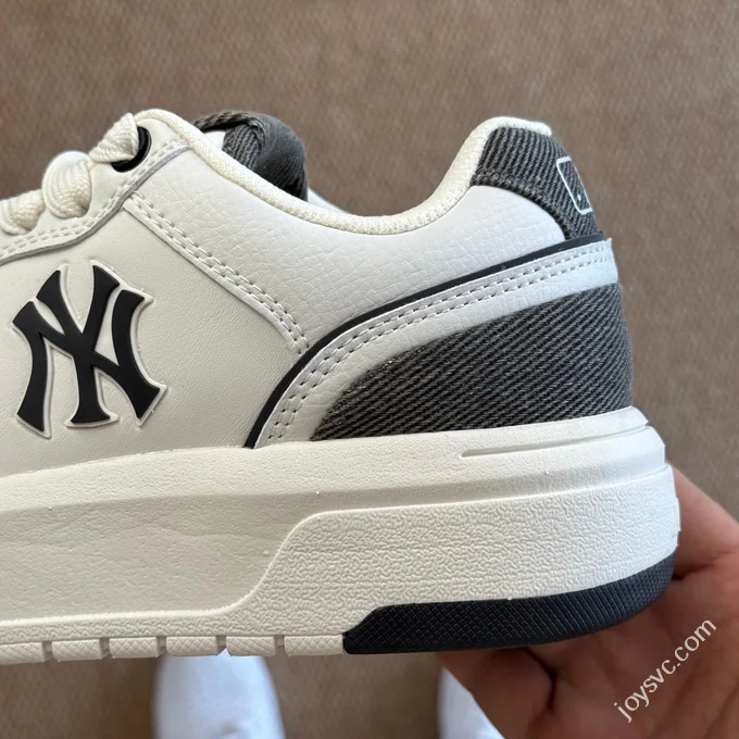 MLB Chunky Liner College Style Platform Sneakers Denim Black White 3ASXD015N (GP002)