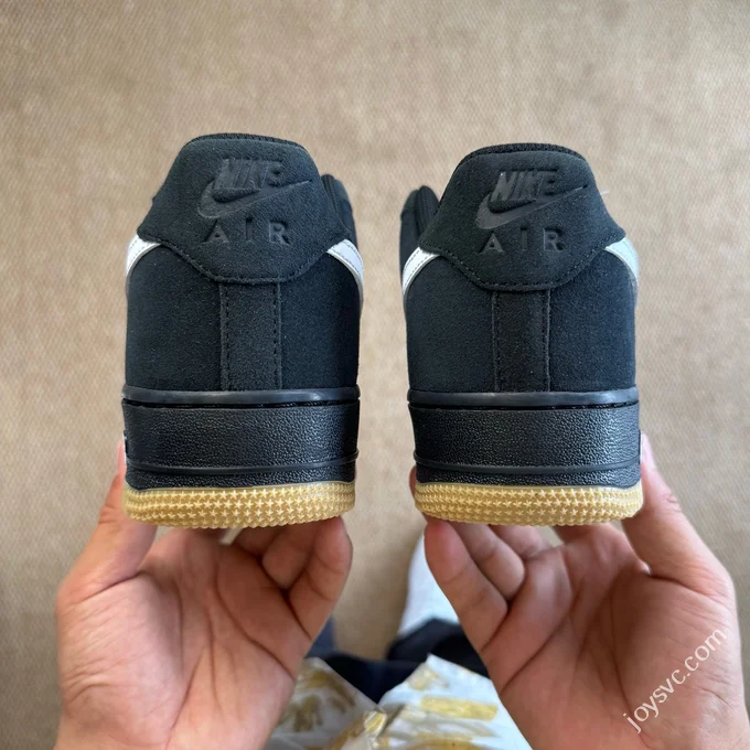 3A Pure Original Air Force 1 AF1 Black White Gum Sole Sneakers IB6388-001