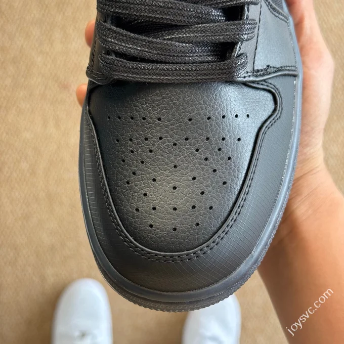 DT Pure Original AJ1 Low Black Silver Crystal Sole Authentic Materials HV5968-01