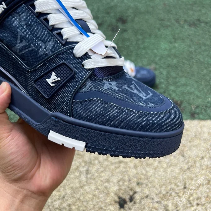 LOUIS VUITTON Trainer Denim Dark Blue Sneakers